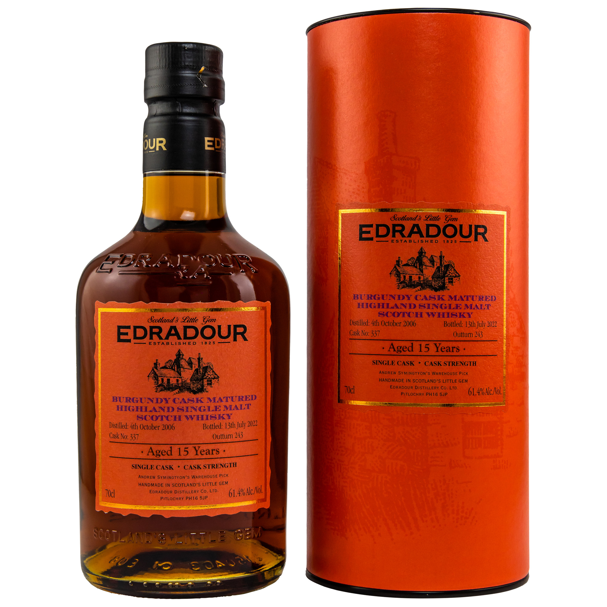 Edradour 2006/2022 15 y.o. matured in Bourgogne cask #337