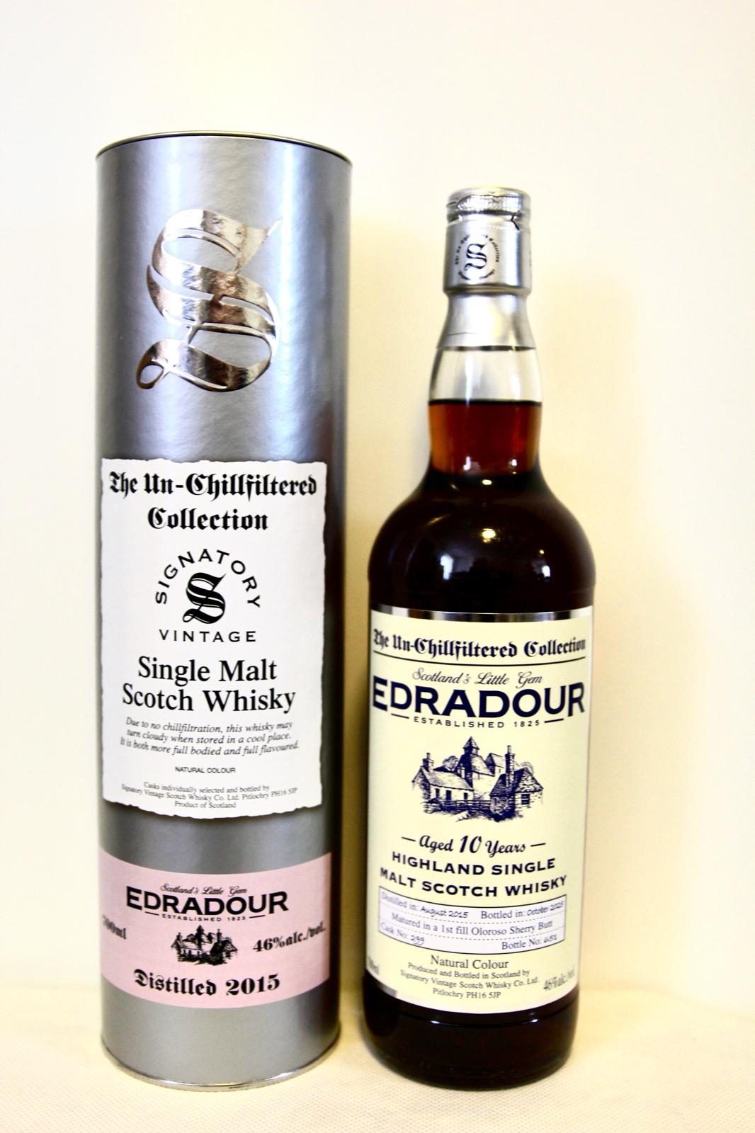 Edradour 10 Year Old Unchillfiltered