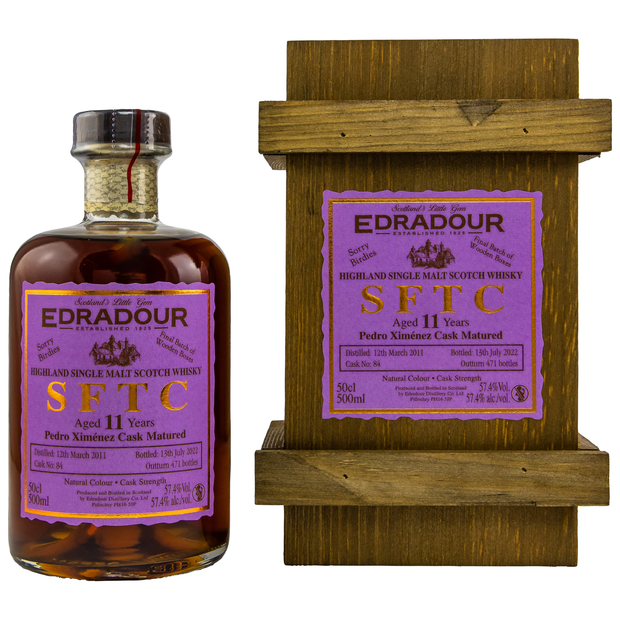 Edradour 2011/2022 - Straight from the Cask - 11 y.o. - PX Cask #84 