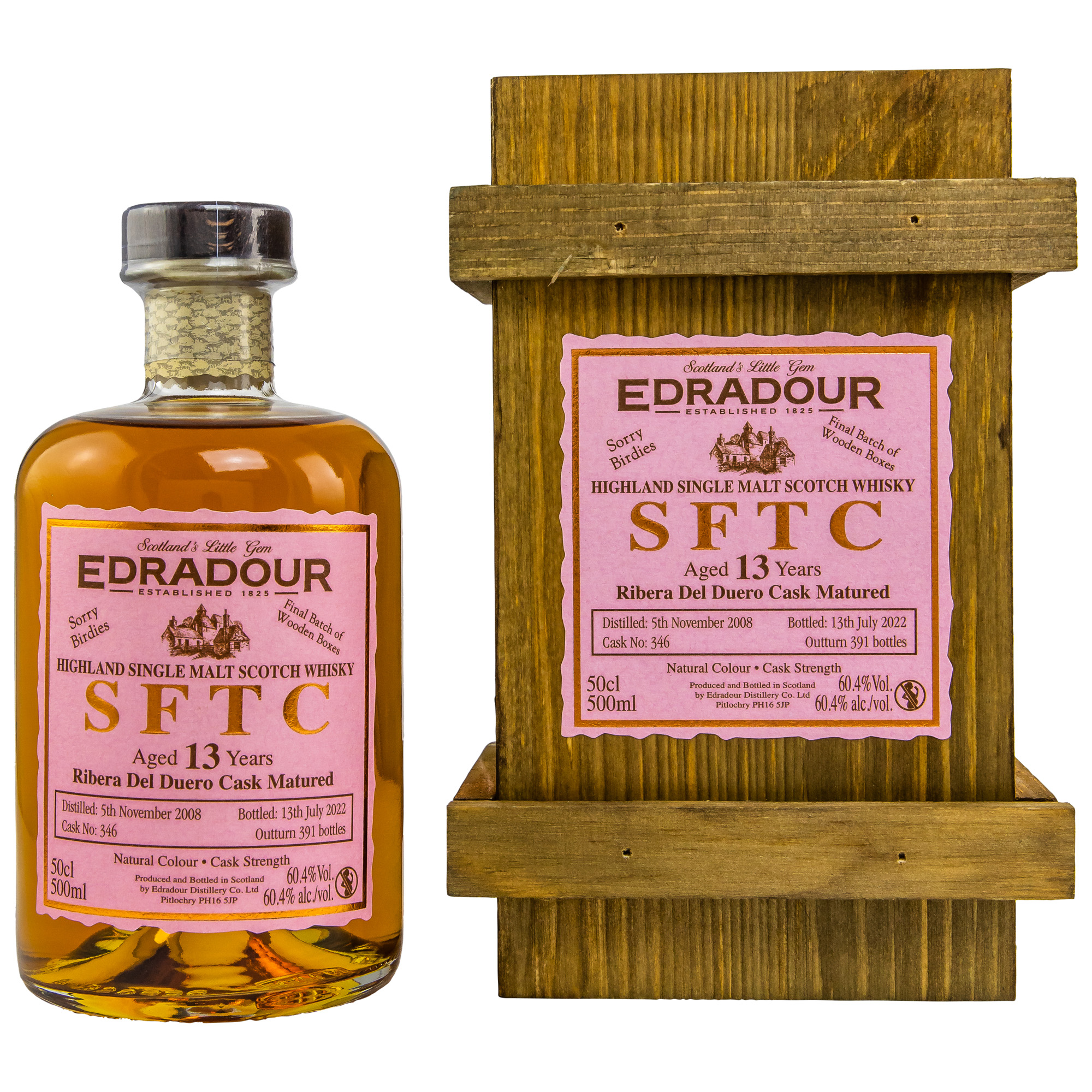 Edradour 2008/2022 - 13 y.o. - Straight from the Cask Ribera del Duero-  #346