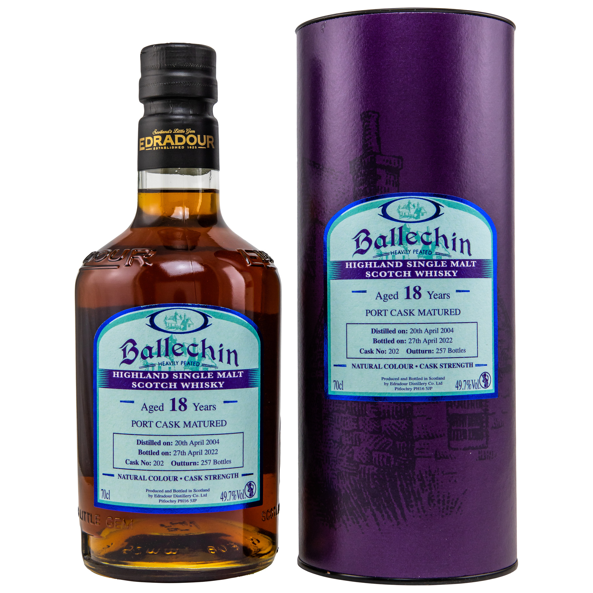 Ballechin 2004/2022 - 18 y.o. - Port Cask #202