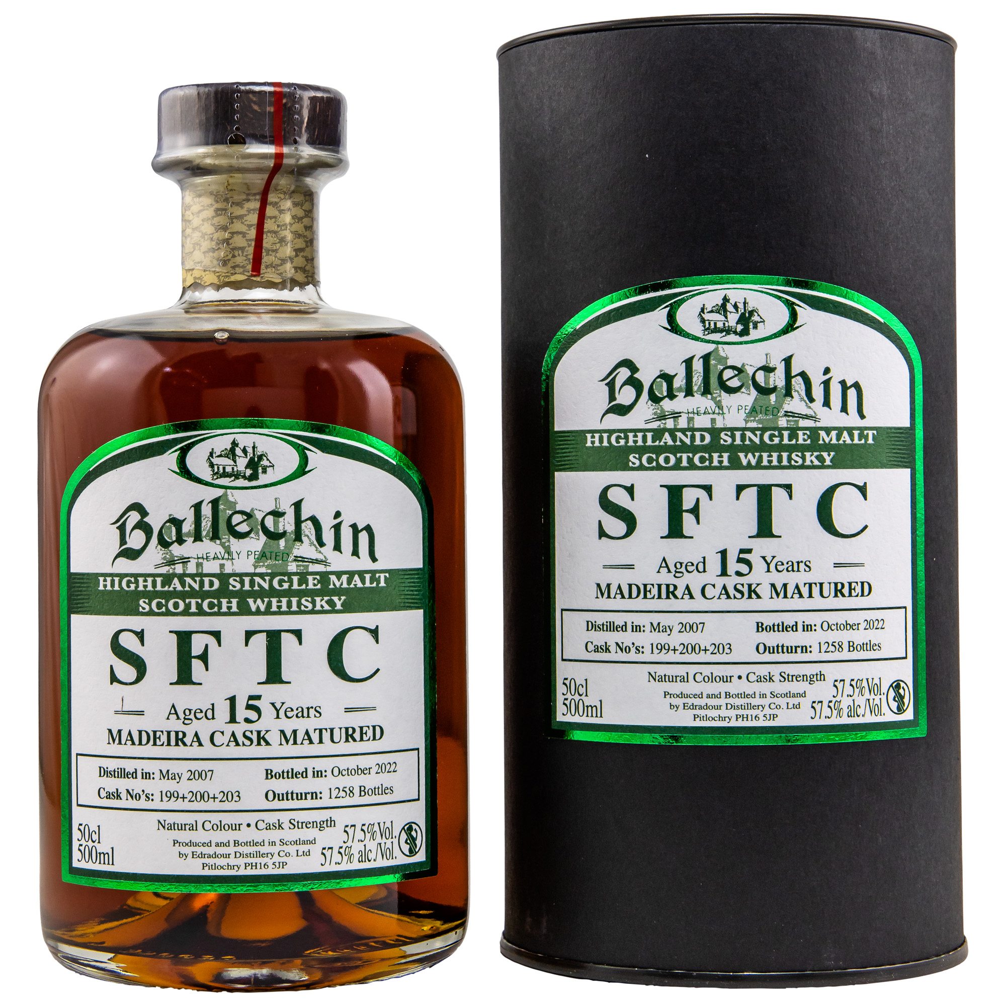 Ballechin 2007/2022 - 15 y.o. - Straight from the Cask - Madeira #199+200+203