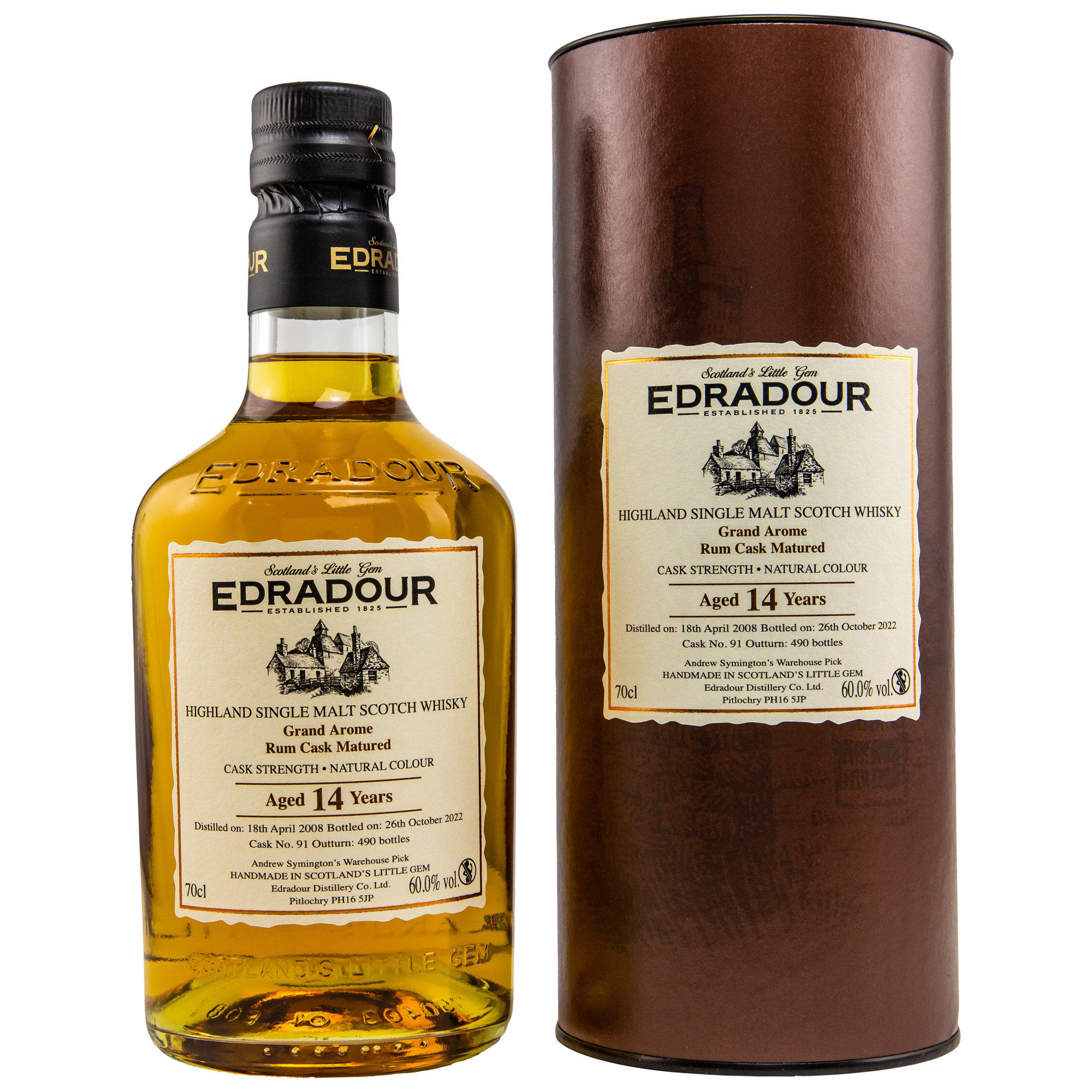 Edradour 2008/2022 - 14 y.o. - Rum Grand Arome #91