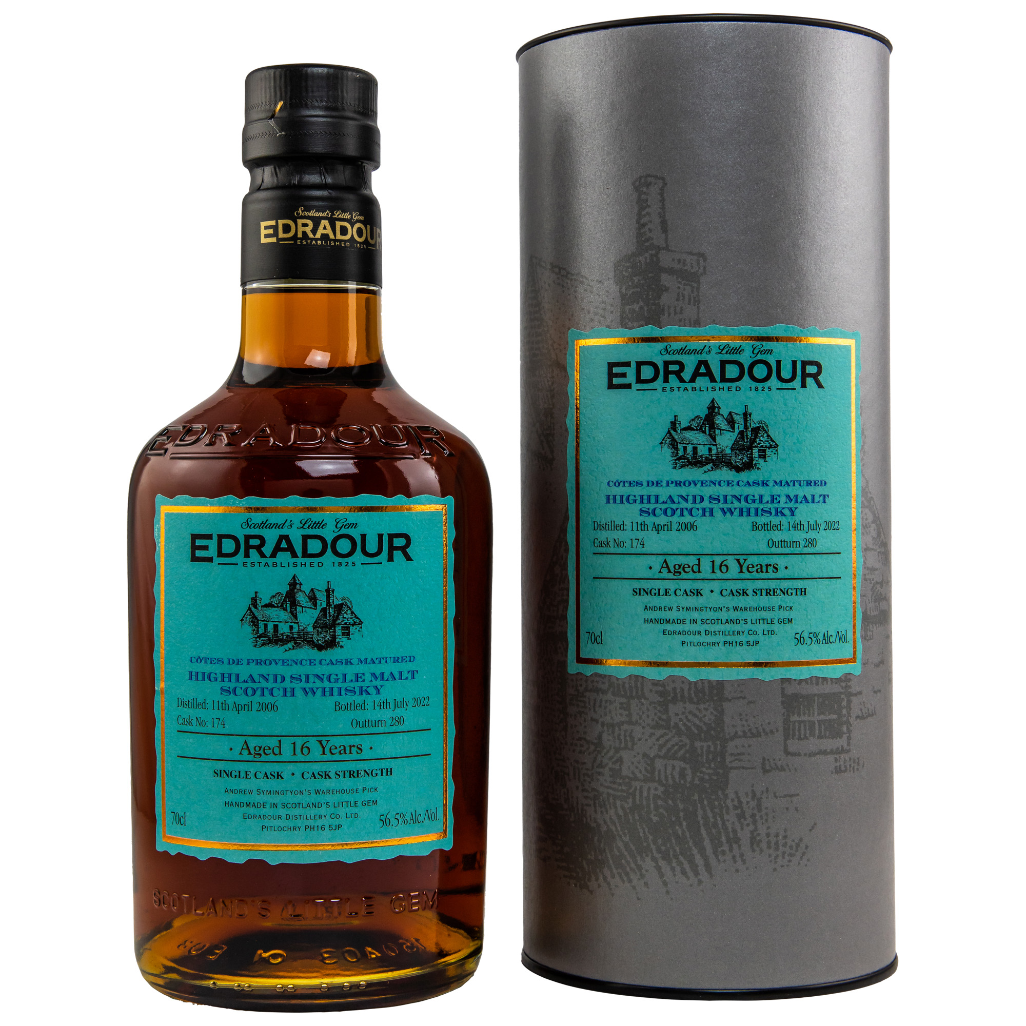 Edradour 2006/2022 - 16 y.o. - Cotes de Provence Cask #174